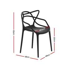Gardeon 4PC Outdoor Stackable Dining Chairs - Portable Patio Furniture Set For Garden & Backyard Use, Durable PP Construction