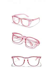 1 副时尚安全眼镜，透明防雾防刮防护眼镜，男女皆宜 - 無色 - 查看 4