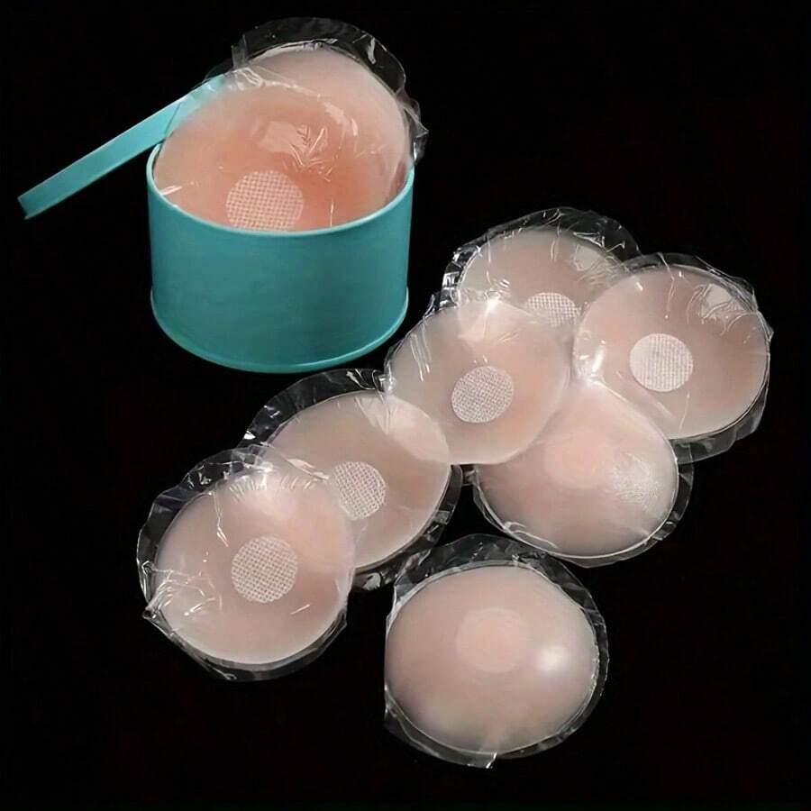 6 PCS Reusable Nipple Covers, No-Sleeve Invisible Self-Adhesive Breast Pads, Women's Underwear And Accessories - 6 mục - Xem 1