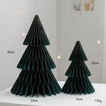 1pc Elegant Scandinavian Folded Paper Tree, Honeycomb Christmas Tree,Magnetic,Durable,Quick To Assemble Easy To Reuse, Reusable Tabletop Christmas Decor, Christmas Decorations Desk Decor Accessories -Minimalist Charm, Holiday Season Decor, - Multicolor - View 6