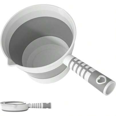 Folding Water Ladle Collapsible Water Dipper Water Scoop Foldable Bath Ladle Portable Ladle For Kitchen Bathroom Camping Travel