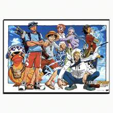 ONE PIECE 1/3/6张日本动漫海报，适合墙面装饰、生日装饰、宿舍、卧室、客厅装饰（不含画框）