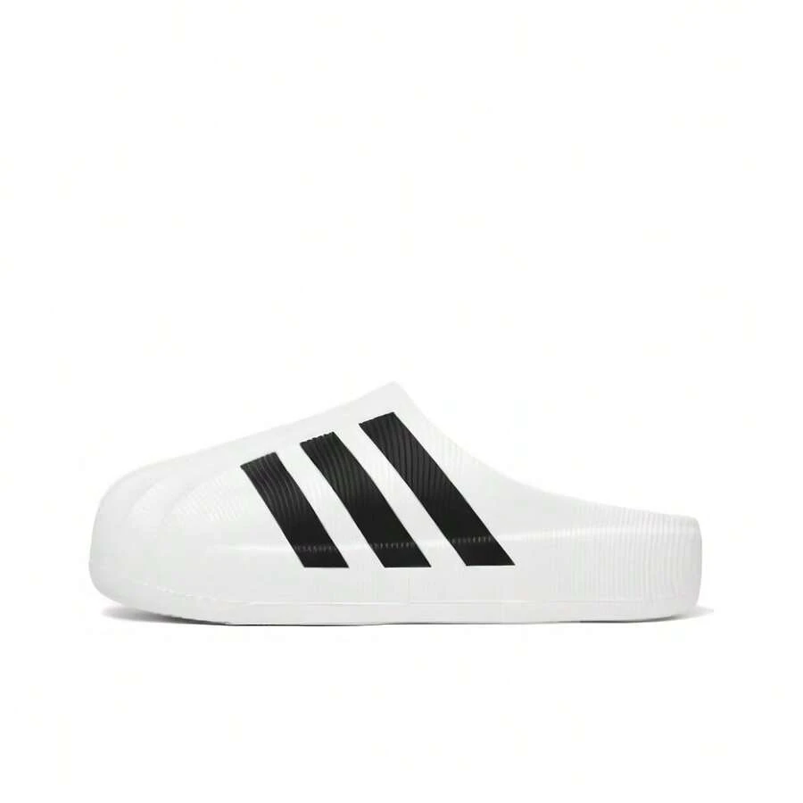 Adidas Originals AdiFOM SUPERSTAR MULE Comfortable & Durable Slide Sandals, Unisex, White & Black - White - View 1