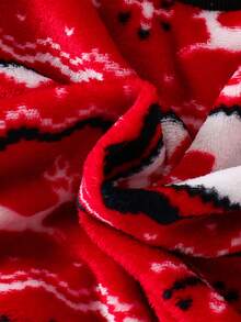 2 pezzi Set di top a maniche lunghe con girocollo e pantaloni con stampa di fiocchi di neve e renne, per bambini di 3-7 anni, adatto per vacanze, casual, studenti