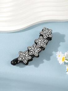 1 件优雅星光水钻发夹、香蕉夹、刘海夹、垂直夹、马尾夹、休闲时尚发饰、爪夹、发夹、发夹、发夹、发夹、学校用品