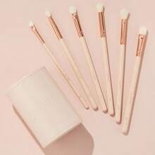 ColourPop Brush Of An Eye Makeup Brush Set 6 Eye Makeup Brushes To Seamlly Buff Blend Define Line Made With Luxe Synthetic Vegan Bristles Includes Holder 6 Count - 如圖 - 查看 3