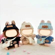 1/2 Sets Fashionable Clothing Sets Suitable For Labubu (Without The Doll), Hand-Woven , Cute Clothes, Bags, Hats, DIY Fashionable And Interesting Accessories, Suitable For Daughter's Birthday, Anniversary, And Holiday Gifts, Christmas Gift