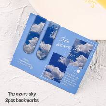 Mini Magnetic Bookmarks 2pcs/Set, Forest, Cloud And Sunset Landscape Printing, School Office Page Clips Marker Holder, Book Readers Supplies Back To School Unique Reading Gift - Multicolor - View 31