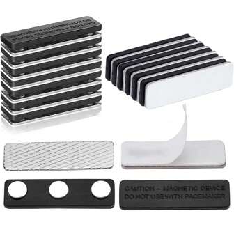 Verduisteringsgordijn accessoire - 12 paar magnetische sluitingen met lijm voor verduisteringsgordijnen, gordijnmagneten sluiting voor raamzonwering en gordijnen