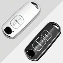 Vỏ bảo vệ chìa khóa xe hơi TPU mềm thời trang mới cho 2 3 6 Atenza Axela Demio CX-5 CX5 CX-3 CX7 CX-9 2015 2016 2017 2018 2019 - 2 Nút - Xem 1