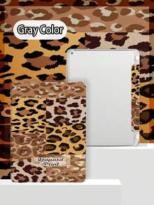 Classic Leopard Print IPad Case, Tri-Fold With Pencil Holder, Auto Sleep & Lightweight, Affordable Gift, Fit For IPad Mini 4/5 (7.9") / PRO/Air 3 (10.5") - Brown - View 4