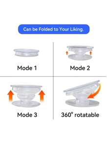 Transparent Magnetic Bracket, Simple And Stylish Design, Both Beautiful And Practical, Airbag Bracket, Strong Magnetization, Not Easy To Fall Off, Allowing You To Use Your Phone More Safely