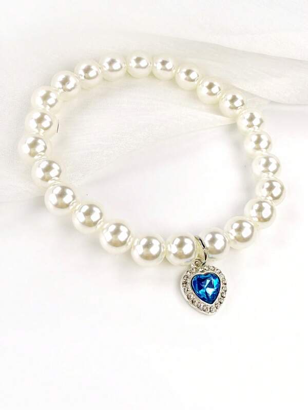 1pc Cat Beaded Necklace Cute Highly Attractive Rhinestone-Studded Dog&Cat Collar Decorative Item For Photo-Shooting Necklace Resistant To Cat Bites&Licks