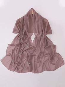 1pc New Chiffon Starry Sky Hot Diamond Five-Pointed Star Long Yarn Scarf, Women's Muslim Multi-Functional Headscarf, Daily Outdoor Accessory Shawl Scarf, Ideal For Wrapping Hair To Dress Up Your Style And Holiday Gifts