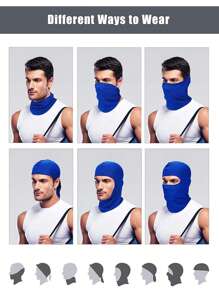 3pcs/1pc/2Pcs Balaclava Face Mask, Ski Mask For Men Women, UV Protection Windproof Scarf For Motorcycle Snowboard Cycling