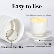 Ursword 1 Set Butter Crock With Lid For Countertop, Unique Ceramic French Butter Dish For Spreadable Soft Butter, Butter Container Holder With A Water Seal, Housewarming Gift, Kitchen And Home Decor, Different 6 Colors Available
