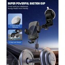 Wireless Car Charger, Fast Charging Phone Holder 3 In 1 Phone Mount Auto Clamping Car Accessories Compatible With IPhone 16 15 14 13 12 11 Xs XR,  S23 Ultra S22 S21 S20/S10+ S9(Midnight Black)