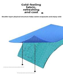 1 运动降温毛巾，吸汗降温毛巾，男女跑步健身速干降温毛巾，便携式夏季冰丝降温运动毛巾，适合户外活动的速干健身毛巾，速干运动毛巾带收纳盒和降温冰毯，适合户外健身和露营！