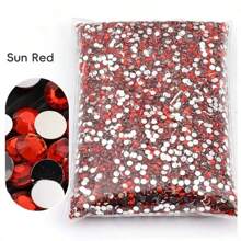 Non Hot Fix Rhinestones 2mm-6mm Silver Bottom Round Resin Flatback Crystal Rhinestone DIY Nail Art Jewelry Garment Decorations