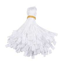 Cordón de etiqueta colgante de poliéster, firmemente cerrado, adecuado para ropa, zapatos, etiquetas de equipaje, etiquetas de regalo, etiquetas de precio y accesorios DIY
