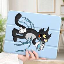 Creative Minimalist Style | Cute Ipad Case |Blue Ipad Case | Personalized Printed Design | Summer Style Ipad Case | Simple Anti Drop And Wear-Resistant IPad Tablet Cover (Birthday Gift, Holiday Gift, Surprise Gift For Friends, Family, Girlfriends, Boyfriends) - Baby Blue - View 6