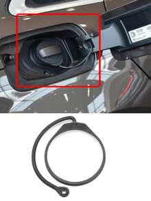 Bränsletanklock med rep Bilbränsletanklock rep anslutningstråd tillbehör, anti-förlorad kedja – spiralformad trådanslutning för Audi A1 A3 A4 A5 A6 A7 A8 Q3 Q5 Q7, hållbar elastisk kedja, enkel installation, perfekt ersättningstillbehör för Audi-ägare - Svart - Visa 6