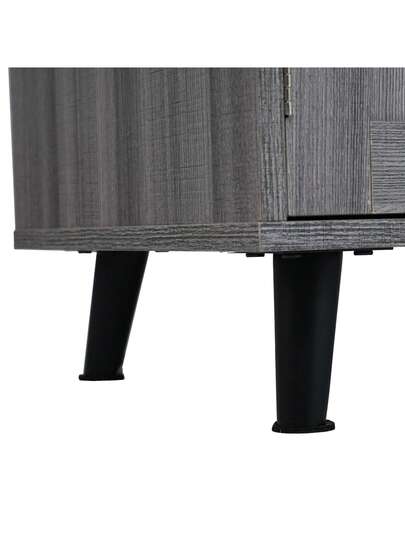 Kitchen Isl Sideboard Marble Effect Worktop, Extendable Tabletop Storage Space, Serving Trolley Wheels Drawers, Ideal Dining Room view 8