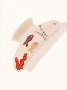 1 件儿童甜蜜海洋系列创意发夹，发饰 - 彩色 - 查看 6