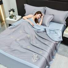 Duvet Covers Sets - 精品--字母--湖蘭灰 - 查看 7