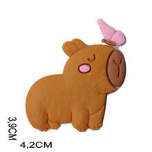 Rubberized Appliques For Capybara Bows And Headbands - Nâu 2 - Xem 2