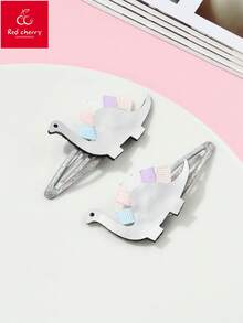 2 chiếc kẹp tóc hình khủng long, thích hợp để trang trí kiểu tóc hàng ngày cho bé gái. - khủng long - Xem 10