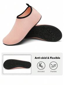 Leisfit Women's Ultra Light Beach/Water Shoes, Non Slip Snorkeling Barefoot Flexible Swimming Shoes, Adult Water Sandals - Soft And Waterproof, Suitable For Professional Non Slip Water Shoes And Indoor/Outdoor Sports Shoes For Beach, Swimming, Diving And Snorkeling - Pink - View 7