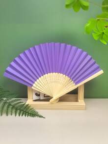 7 Inch Blank Paper Fan Colorful Paper Fan, Blank Folding Fan Painting Fan, Creative DIY Handmade Supplies Coloring, Handmade Materials, Fan For Anime, Fan For Stage, Fan For Wedding, Cooling Fan, Must Have In Summer, Many Colors For You To Choose From! - White - View 13