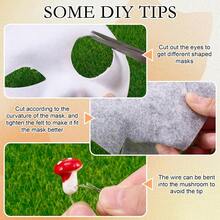 31 piezas Kit DIY para máscara Therian, Kit de materiales en blanco para máscara de gato, Set de accesorios para equipamiento Therian, 7242760 - Rosa Fucsia - Ver 6