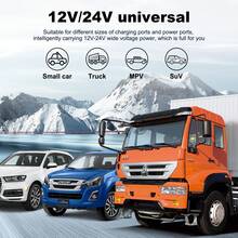 6000W Car Power Inverter DC 12V To AC 110V LCD Sine Wave Home RV Solar Converter - 黑色 - 查看 8