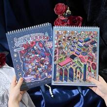 Mini Scene Sticker Collection Set, Large Size Immersive 3D Diorama Landscape Wall Decor Stickers. Includes 10 Sheets Pet Stickers, 8 Sheets Scene Cards, 2 Sheets Reference Photos,For School Supplies,Back To School - View 4