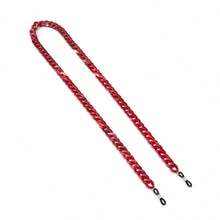 1 件时尚糖果色亚克力眼镜链 | 防丢失眼镜带 | 男女通用挂绳 | 可爱时尚的眼镜配件，个性化搭配之选 - 彩色 - 查看 14