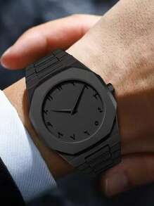 New Men And Women Universal Neutral Square Shell Fashion Business Quartz Watch Men's Watch Women's Watch Hand High-End Women's Watch East Plastic Men's Quartz Watch