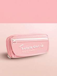 1 件多层大容量铅笔盒，简约设计，适合学生文具收纳、考试、课堂奖励、返校