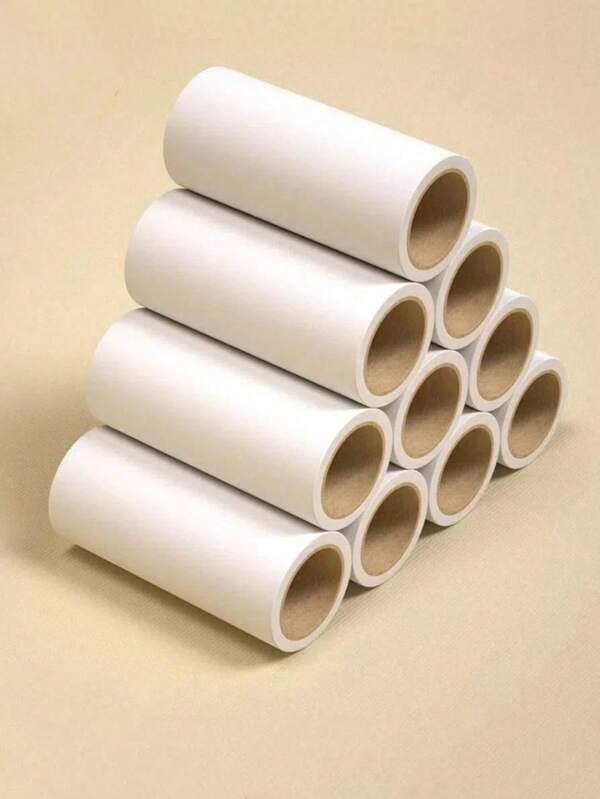 175 Sheets Pet Hair Remover Roller Refill Paper, Home Cleaning Sticky Adhesive Tape, Diagonal Tear Dog/Cat Hair Removal Tool For Pet Furs, Sofa, Clothes, Furniture And Carpet