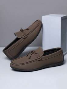 男士休闲乐福鞋，韩版时尚，百搭驾车鞋，Old Money Chic 秋季