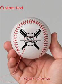 1Pc Personalized Name/Number Baseballs, Can Be Customized According To Your Personalized, Custom Baseball, Team Balls, League Balls, Baseball Gifts, Baseball Season Gift Ideas, Keep Sakes, Engraved Baseball