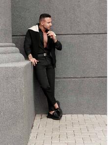 Dennis Beumont Black Italian Tailor Pants - Black - View 4