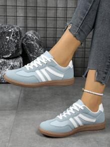 Zapatillas deportivas ligeras y casuales con diseño de bloques de color, transpirables y de fácil deslizamiento, para mujer, para usar al aire libre en primavera/verano