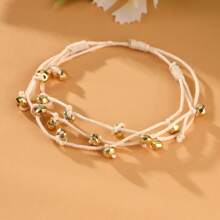 1 Set New Bohemian Style Hollow Weaving Expandable Bracelet Bangle