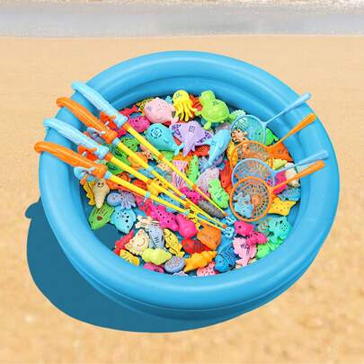 4 loại đồ chơi câu cá (0-25 inch), trò chơi câu cá từ tính, bộ đồ chơi bồn tắm, làm bằng vật liệu ABS, đồ chơi câu cá nổi (lắp ráp kiểu dáng và màu sắc ngẫu nhiên), bao gồm cần câu, lưới đánh cá, cá, v.v. Miệng cá có lực hút từ tính, hồ bơi bơm hơi, câu cá cùng gia đình và bạn bè, trò chơi tắm,