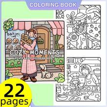 1 本 COZY MOMENTS 彩色书，22 页，软封面，缓解压力，身临其境，适合亲子娱乐、学校用品、返校 - 單件 - 查看 4
