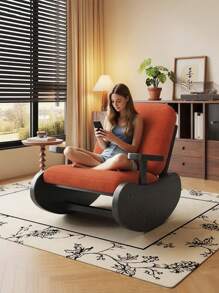 Ergonomic Recliner Rocker With Soft Cushion, Comfortable Backrest Armchair Suitable For Living Room And Bedroom