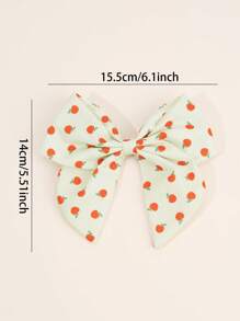 1pc Back To School Hair Bows For Students Pencil Apple Pattern Bow Alligator Clips Cute Pencil Apple Printed Bow Hair Clips For First Day Of School Term Begins Gifts Bow Barrettes Teens Hair Accessories