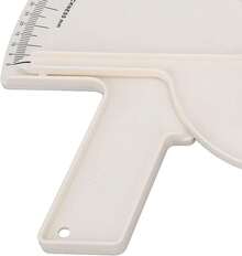 ZJchao Calibrador de Grasa Corporal, Calibrador Profesional de Pliegues Cutáneos de Doble Resorte Y Herramienta de Cinta Métrica de Grasa Corporal para Medir con Precisión IMC Y Pliegue (Rojo) - blanco - Ver 2